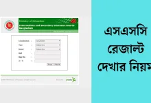 এসএসসি রেজাল্ট দেখার নিয়ম